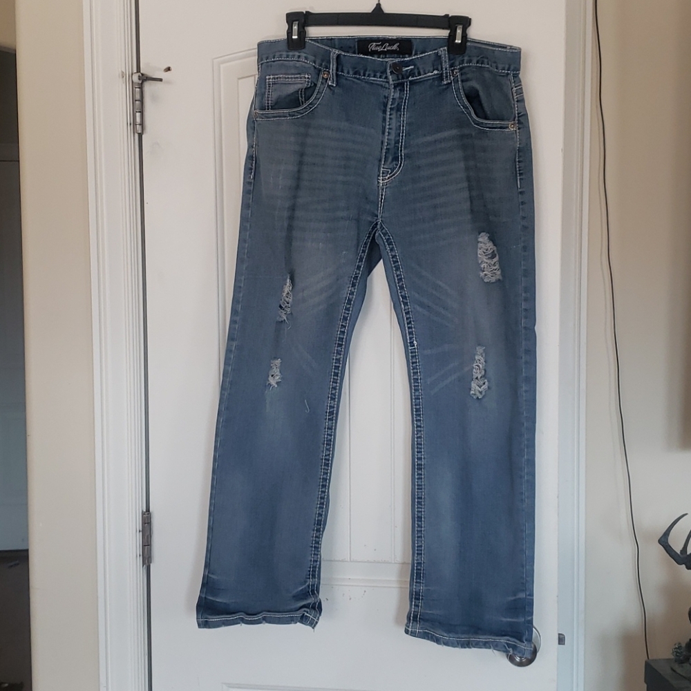 Mens true luck jeans
